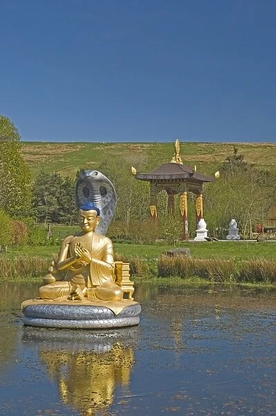 The Shrine Pond and Monastery Gateway