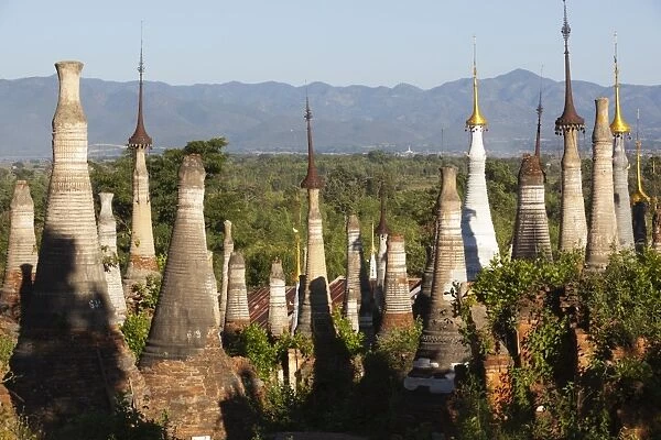 Shwe Inn Thein Pagoda, Inle Lake, Shan State, Myanmar (Burma), Asia