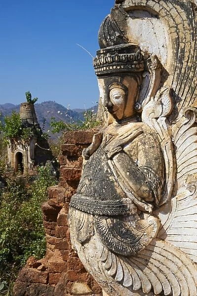 Shwe Inn Thein temple, Inn Dein village, Inle Lake, Shan State, Myanmar (Burma), Asia