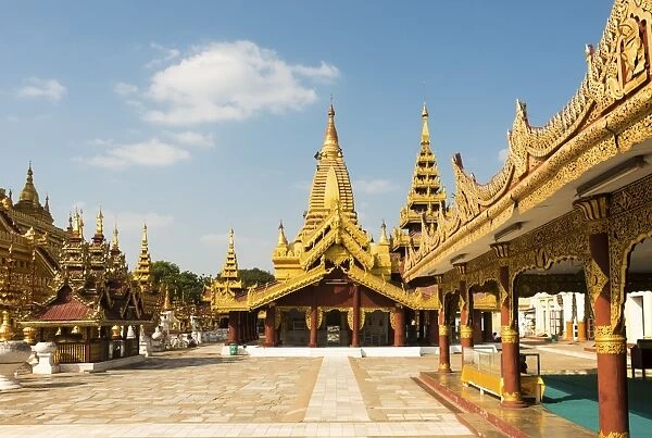 Shwezigon Pagoda, Bagan (Pagan), Myanmar (Burma), Asia