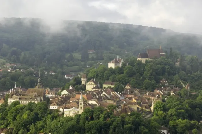 Framed Print : Sighisoara, Transylvania, Romania, Europe