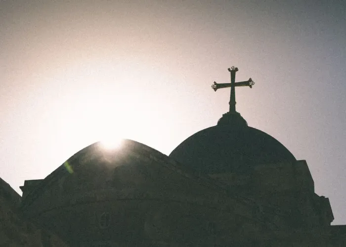 Framed Print : Silhouette of a church and cross, Jerusalem, Israel, Middle East Framed Print : Silhouette of a church and cross, Jerusalem, Israel, Middle East