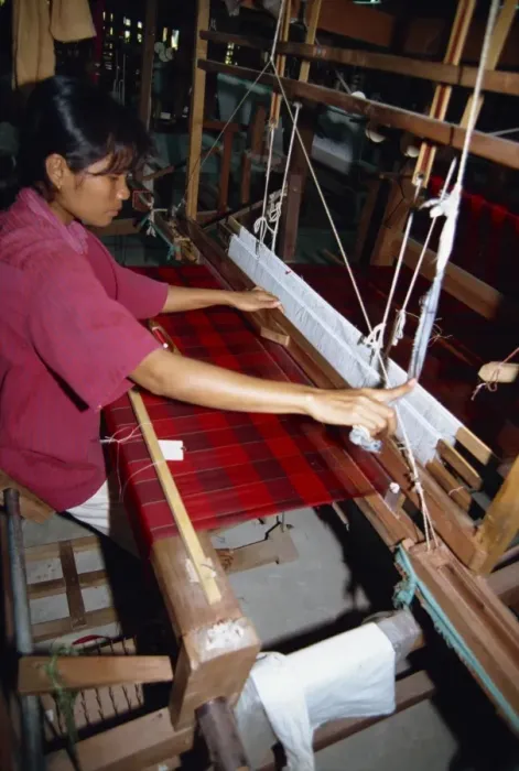 Framed Print : Silk industry Framed Print : Silk industry