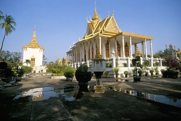 The Silver Pagoda and the Mondap (library), Royal Palace, Phnom Penh, Cambodia