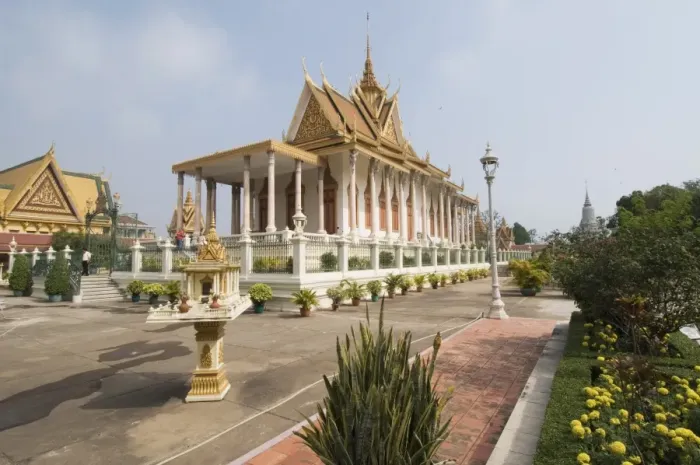 Framed Print : The Silver Pagoda, so named because the floor is lined with silver, The Royal Palace, Phnom Penh, Cambodia Framed Print : The Silver Pagoda, so named because the floor is lined with silver, The Royal Palace, Phnom Penh, Cambodia
