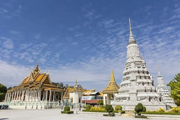 The Silver Pagoda (Wat Preah Keo) in the capital city of Phnom Penh, Cambodia, Indochina, Southeast Asia, Asia