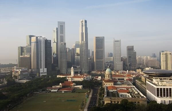 Singapore skyline with the Padang and Colonial District