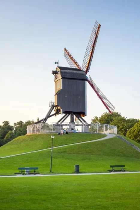 Framed Print : Sint-Janshuis Mill (Sint-Janshuismolen) windmill in the Kruisvest park, Bruges (Brugge) Framed Print : Sint-Janshuis Mill (Sint-Janshuismolen) windmill in the Kruisvest park, Bruges (Brugge)