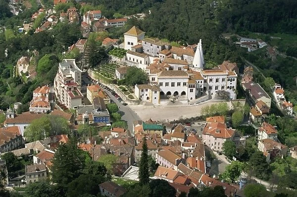 The Sintra National Palace, the summer residence of the kings in the old town