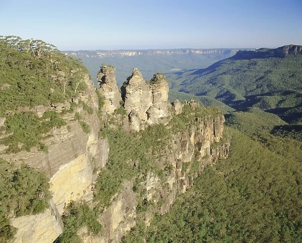The Three Sisters from Echo Point, Katoomba, the Blue Mountains, New South Wales
