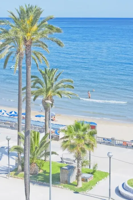 Framed Print : Sitges beach and promenade, Sitges, Costa Dorada, Catalonia, Spain, Europe Framed Print : Sitges beach and promenade, Sitges, Costa Dorada, Catalonia, Spain, Europe