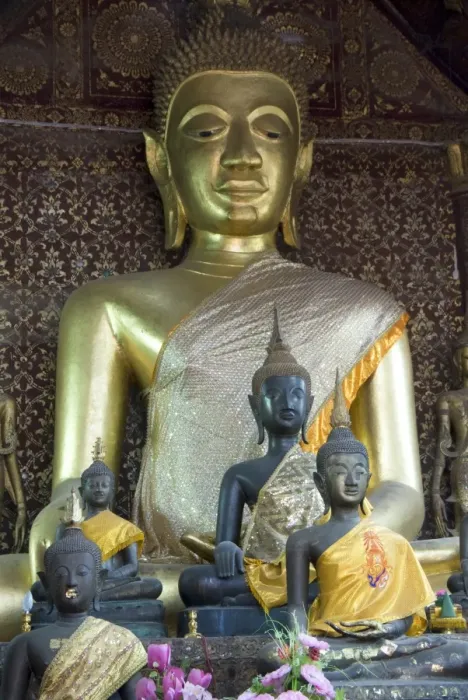 Framed Print : Sitting Buddha in the Main Temple, Wat Xieng Thong, UNESCO World Heritage Site, Luang Prabang, Laos, Indochina, Southeast Asia, Asia Framed Print : Sitting Buddha in the Main Temple, Wat Xieng Thong, UNESCO World Heritage Site, Luang Prabang, Laos, Indochina, Southeast Asia, Asia