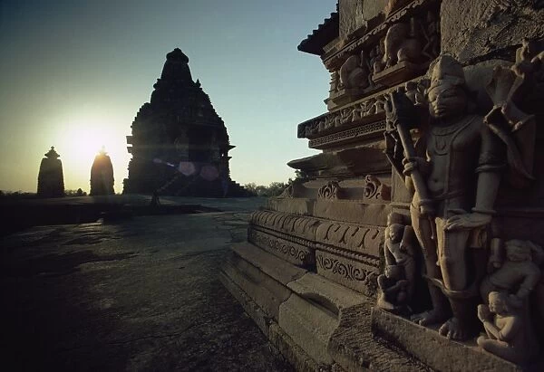 Siva detail, Visvanatha Temple, A Group, Khajuraho, UNESCO World Heritage Site