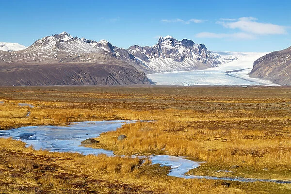 Skaftafellsjokull, Sudurland, Skaftafell, Iceland, Polar Regions