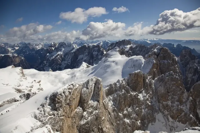 Framed Print : Ski mountaineering, Pale di San Martino, Cima Fradusta ascent, Dolomites Framed Print : Ski mountaineering, Pale di San Martino, Cima Fradusta ascent, Dolomites