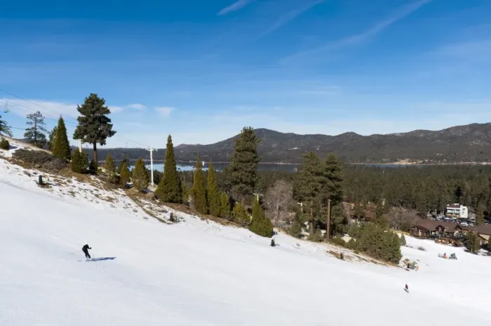 Framed Print : Ski Resort, Big Bear Lake, California, United States of America, North America Framed Print : Ski Resort, Big Bear Lake, California, United States of America, North America