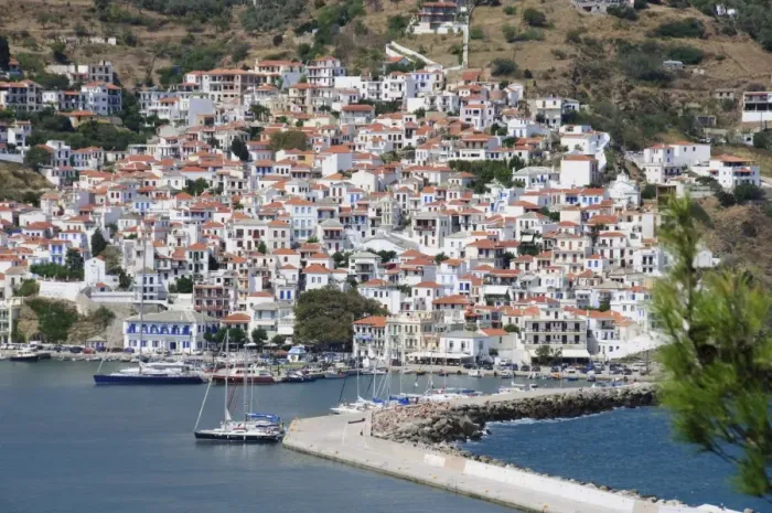 Framed Print : Skopelos Town, Skopelos, Sporades Islands, Greek Islands, Greece, Europe Framed Print : Skopelos Town, Skopelos, Sporades Islands, Greek Islands, Greece, Europe