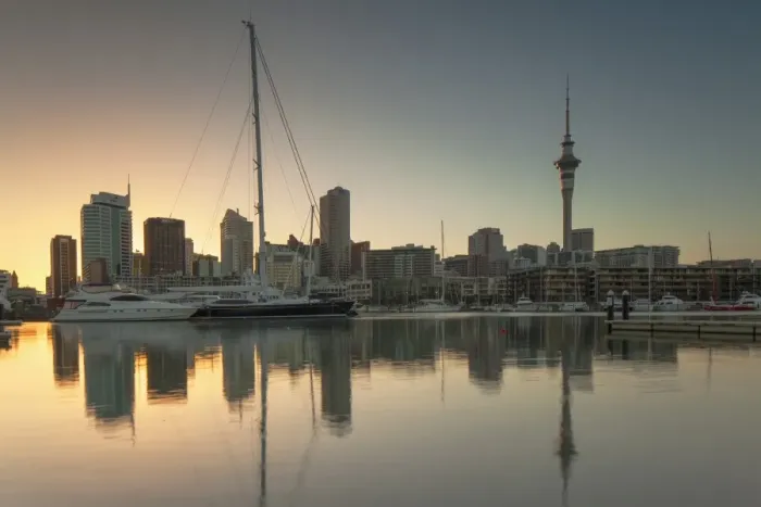 Framed Print : Sky Tower and Viaduct Harbour at dawn, Auckland, North Island, New Zealand, Pacific Framed Print : Sky Tower and Viaduct Harbour at dawn, Auckland, North Island, New Zealand, Pacific