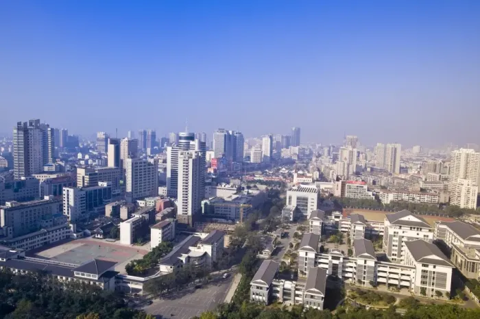 Framed Print : Skyline, Changzhou, Jiangsu, China, Asia Framed Print : Skyline, Changzhou, Jiangsu, China, Asia