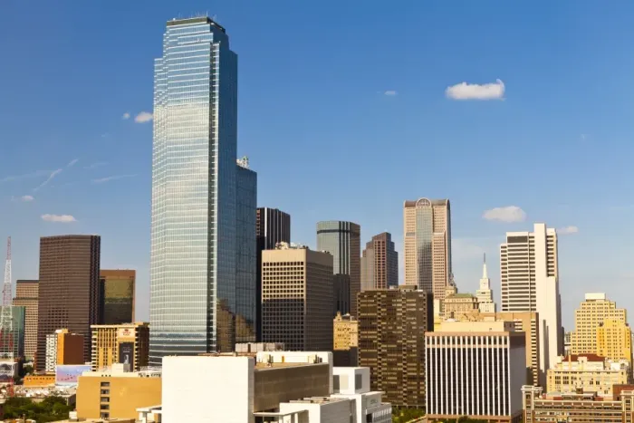 Framed Print : Skyline, Dallas, Texas, United States of America, North America Framed Print : Skyline, Dallas, Texas, United States of America, North America