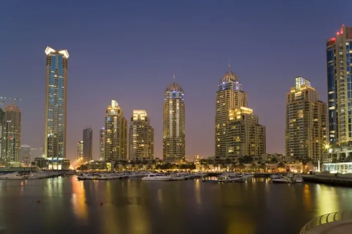 Framed Print : Skyline, Dubai marina Framed Print : Skyline, Dubai marina