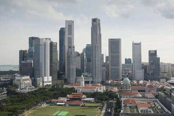 Skyline of the Financial District and the Padang