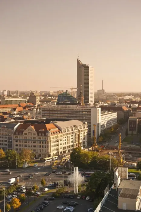 Framed Print : Skyline of Leipzig, Saxony, Germany, Europe Framed Print : Skyline of Leipzig, Saxony, Germany, Europe