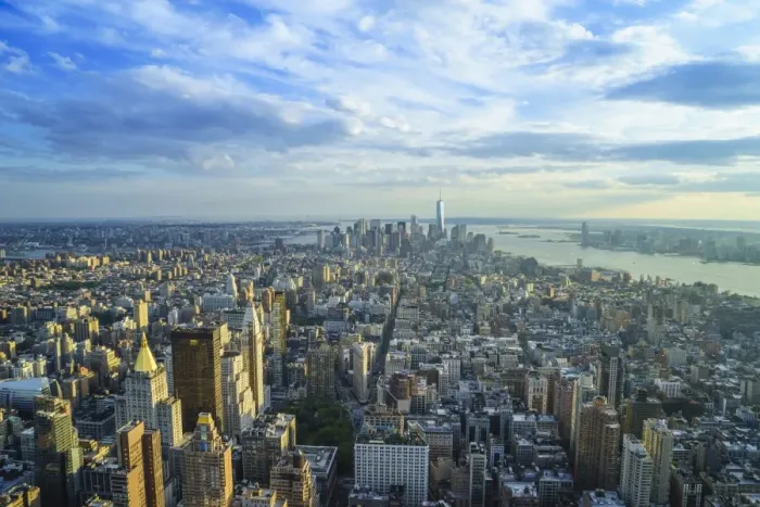 Framed Print : Skyline looking south towards Lower Manhattan, One World Trade Center in view, Manhattan, New York City, New York, United States of America, North America Framed Print : Skyline looking south towards Lower Manhattan, One World Trade Center in view, Manhattan, New York City, New York, United States of America, North America