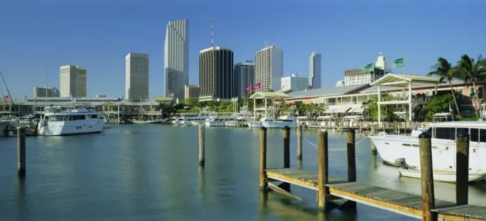 Framed Print : Skyline, Miami City Framed Print : Skyline, Miami City
