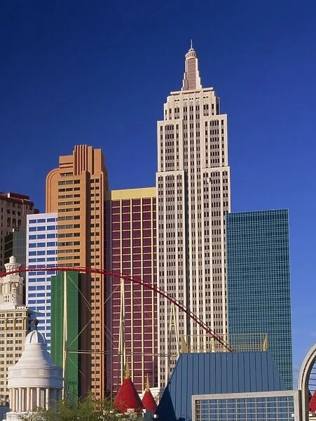 Skyline of the New York New York Hotel and Casino