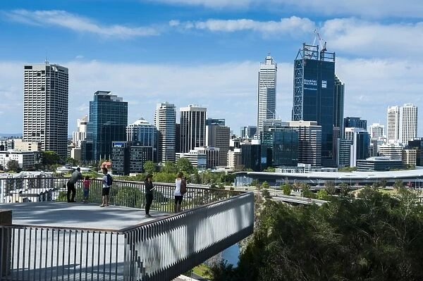 The skyline of Perth, Western Australia, Australia, Pacific