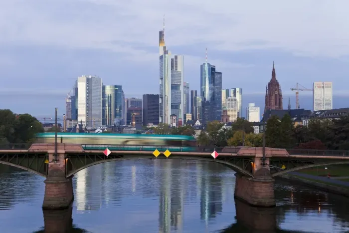 Framed Print : Skyline and River Main in the early morning, Frankfurt-am-Main, Hesse, Germany, Europe Framed Print : Skyline and River Main in the early morning, Frankfurt-am-Main, Hesse, Germany, Europe