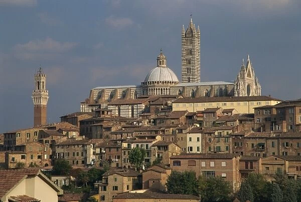 The skyline of Siena