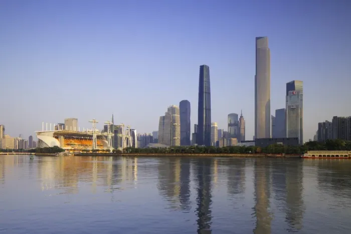 Framed Print : Skyline of Tianhe, Guangzhou, Guangdong, China, Asia