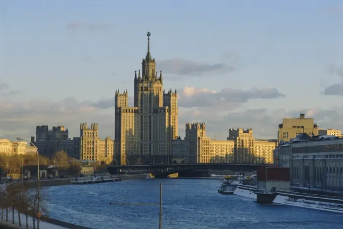 Framed Print : Skyscraper by the Moskva River Framed Print : Skyscraper by the Moskva River