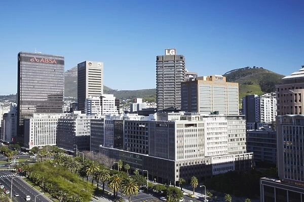 Skyscrapers on Adderley Street, City Bowl, Cape Town, Western Cape, South Africa, Africa