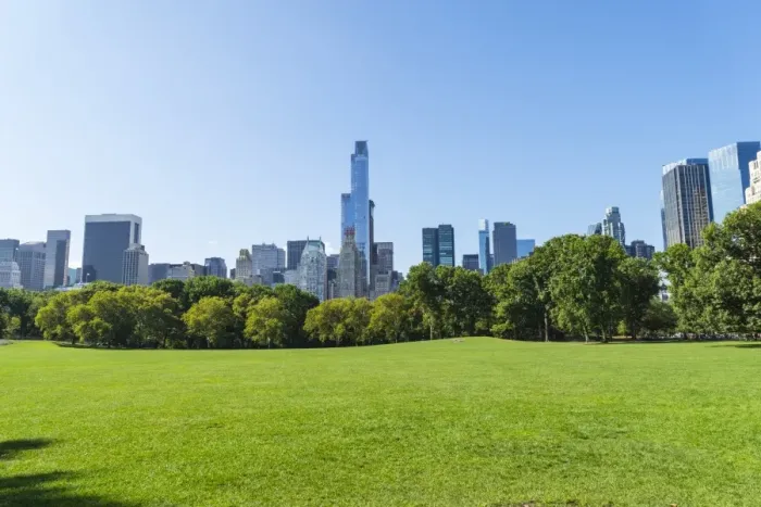 Framed Print : Skyscrapers bordering Central Park, Manhattan, New York City, New York, United States of America, North America