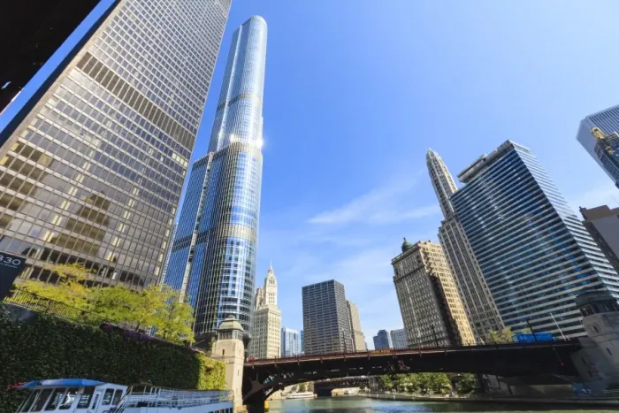 Framed Print : Skyscrapers along the Chicago River, including Trump Tower, Chicago, Illinois, United States of America, North America Framed Print : Skyscrapers along the Chicago River, including Trump Tower, Chicago, Illinois, United States of America, North America