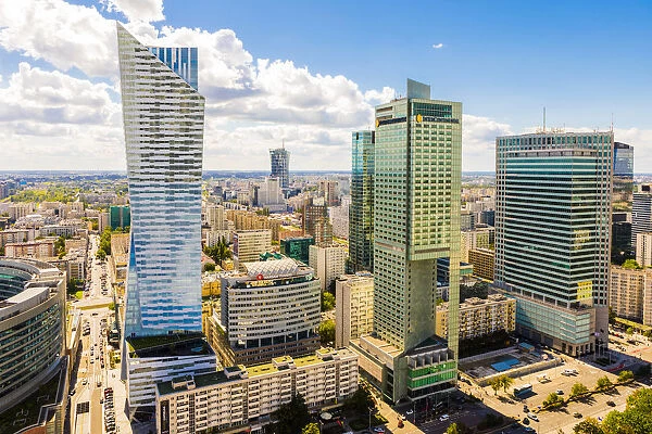 Skyscrapers, City Centre, Warsaw, Poland, Europe