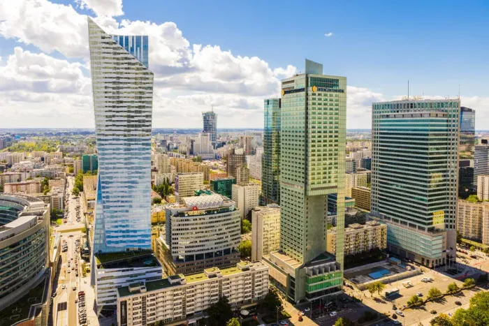 Framed Print : Skyscrapers, City Centre, Warsaw, Poland, Europe Framed Print : Skyscrapers, City Centre, Warsaw, Poland, Europe