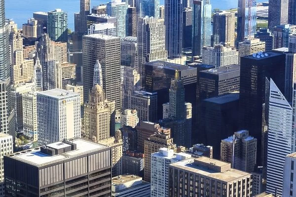 Skyscrapers in Downtown Chicago, Illinois, United States of America, North America