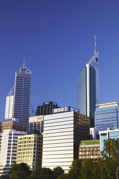 Skyscrapers in downtown Perth, Western Australia, Australia, Pacific