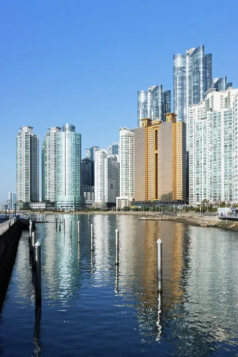 Framed Print : Skyscrapers of Marine City, Busan, South Korea, Asia