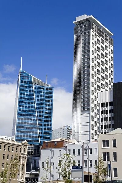 Skyscrapers viewed from Taku Square, Central Business District, Auckland