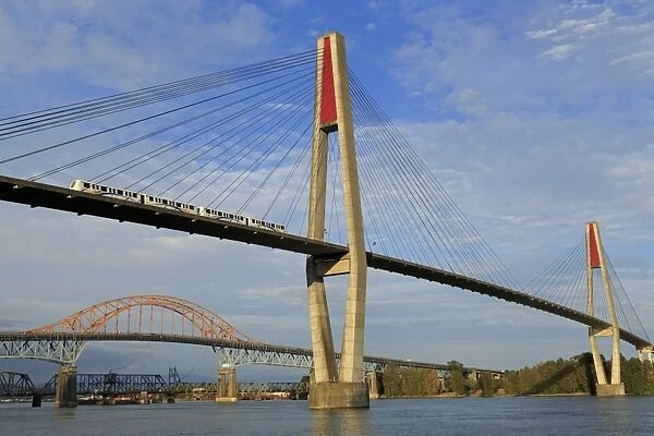 Skytrain Bridge, New Westminster, Vancouver Region, British Columbia, Canada, North