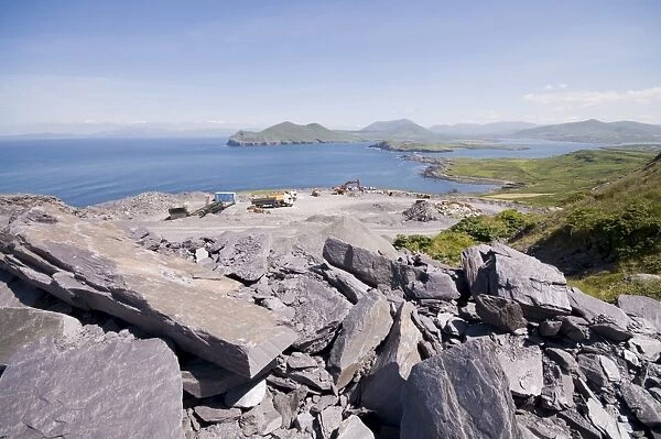 The slate quarry, Valentia Island, Ring of Kerry, County Kerry, Munster