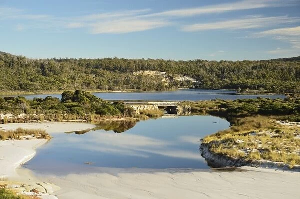 Sloop Lagoon, Bay of Fires, Bay of Fires Conservation Area, Tasmania, Australia, Pacific