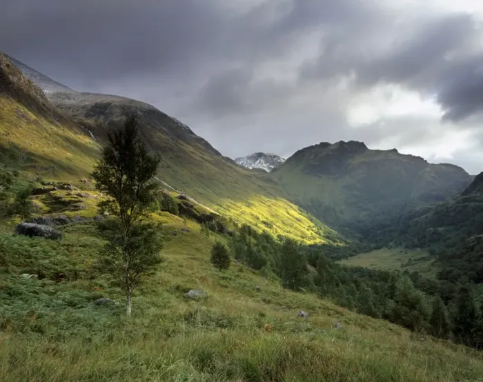 Framed Print : Slopes of Ben Nevis and Glen Nevis Framed Print : Slopes of Ben Nevis and Glen Nevis