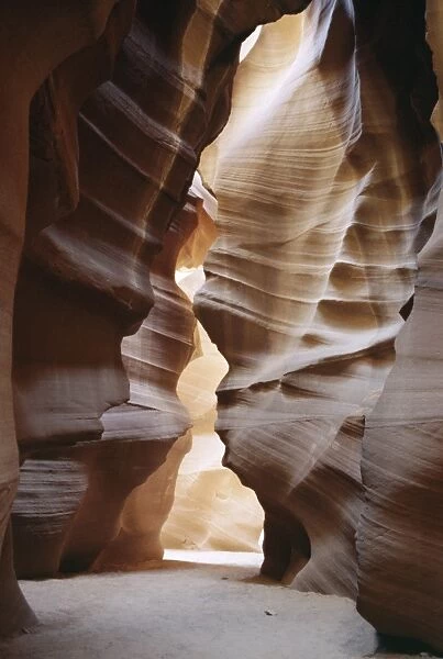 Slot canyon in red sandstone