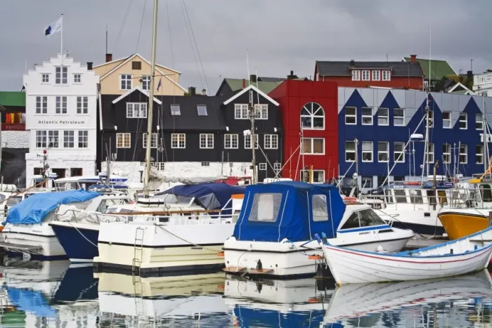 Framed Print : Small boat harbor, Port of Torshavn, Faroe Islands, Kingdom of Denmark, Europe Framed Print : Small boat harbor, Port of Torshavn, Faroe Islands, Kingdom of Denmark, Europe